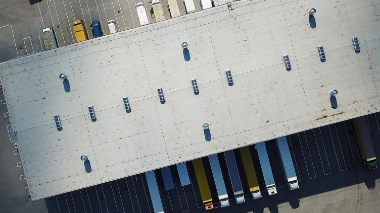logistic centre, warehouse docks
