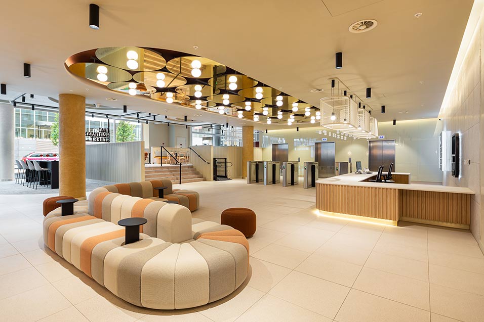 Living wall within Reception area